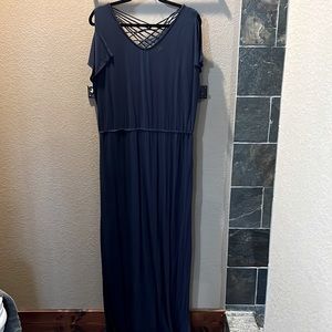Navy blue maxi dress by Chicos